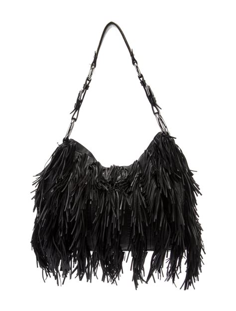 Prada Nappa Fringe Hobo Bag 